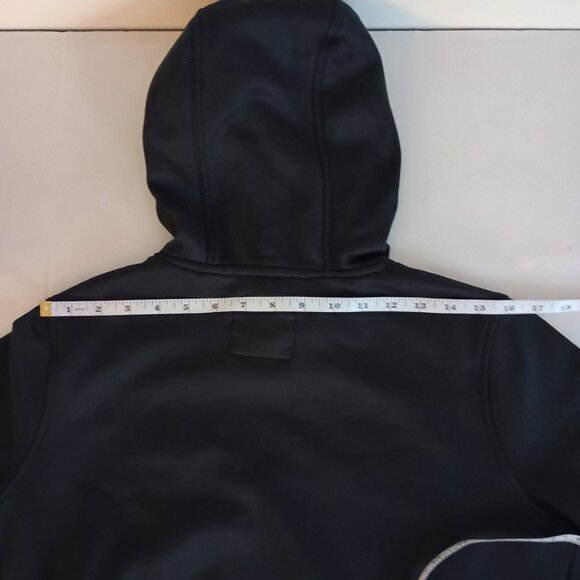 Abercrombie Kids Black Hoodie Sweatshirt Kangaroo Pocket Moose Logo Size 15/16 - Picture 13 of 16